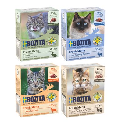  Bozita Tetra w sosie/galarecie, 48 x 370 g - Pakiet mieszany I w sosie