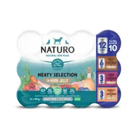 Naturo Adult Grain & Gluten Free Cans - Variety Pack in Jelly - 12 x 390g