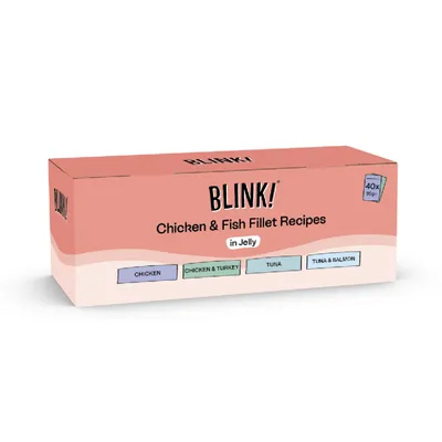 Blink! Chicken & Fish Fillet Recipes in Jelly - Mixed Mega Pack (40 x 85g)