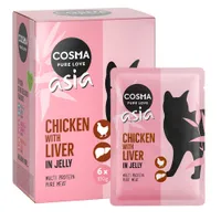 Ekonomipack: Cosma Asia i portionspåsar 24 x 100 g Kyckling & kycklinglever