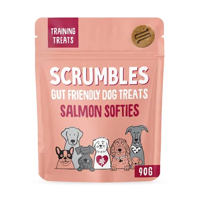 Scrumbles Softies Training Treats - Salmon & Sweet Potato - Multibuy: 8 x 90g