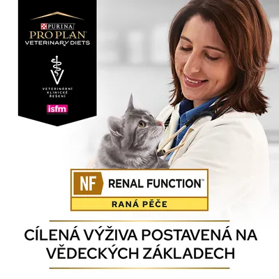 Purina Pro Plan Veterinary Diets, NF Renal Function Raná péče. Cílená výživa postavená na vědeckých základech. Veterinární klinické řešení, isfm.