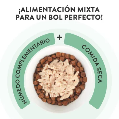 Schesir Complements Filete en gelatina 6 x 70 g en bolsitas - Atún con merluza