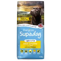 Burgess Supadog Light in Fat Adult Complete with Tasty Chicken - Economy Pack: 2 x 12.5kg