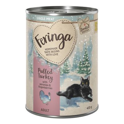 Limited Edition: Feringa Single Meat vintermeny Pulled kalkun med pastinakk 12 x 410 g
