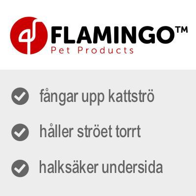 FLAMINGO Pet Products. fångar upp kattströ, håller ströet torrt, halksäker undersida