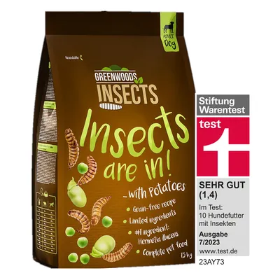 Greenwoods Insects mit Kartoffeln, getreidefrei, Hauptzutat Hermetia illucens. Stiftung Warentest: Sehr gut (1,4), Ausgabe 7/2023, Test von 10 Hundefutter mit Insekten. Greenwoods Insects mit Kartoffeln, getreidefrei, Hauptzutat Hermetia illucens. Stiftung Warentest: Sehr gut (1,4), Ausgabe 7/2023, Test von 10 Hundefutter mit Insekten.