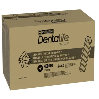 PURINA Dentalife Snack per igiene dentale dei cani di tg media (12 - 25 kg) - 48 Stick (16 x 69 g)
