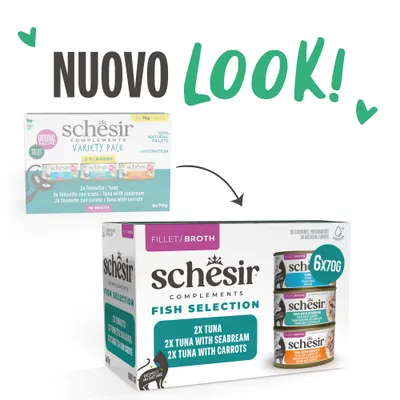 Schesir Complements in brodo 6 x 70 g Pacco misto - Mix (3 varianti)