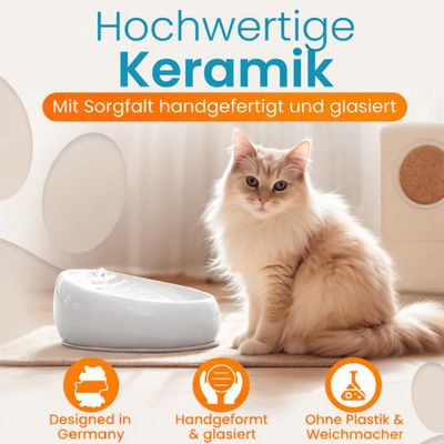Lucky-Kitty Katzenbrunnen Keramik