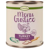 Lukullus "Menu Gustico" -säästöpakkaus 24 x 800 g  - kalkkuna, bataatti, kesäkurpitsa ja porkkana