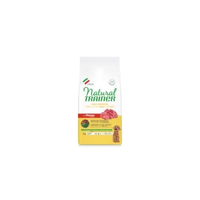 Natural Trainer Adult Small & Toy met Rundvlees - Dubbelpak: 2 x 7 kg
