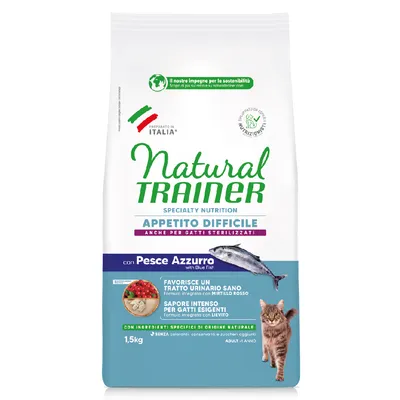 Natural Trainer Appétit Difficile au poisson bleu pour chat  - lot économique : 2 x 1,5 kg