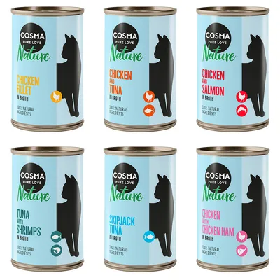 Cosma Nature 6 x 140 g - Pack mixto I: 6 variedades