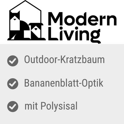 Kratzbaum mit geflochtenem Naturmaterial, rundem Schlafbereich und stabilem Sockel. Weisse Kratzsäule aus Textil.