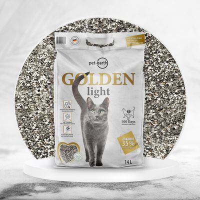 Golden Light arena aglomerante para gatos - 14 l