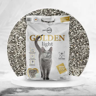 Golden Light arena aglomerante para gatos - 14 l