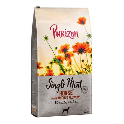 Purizon Single Meat Adult Pferd mit Süsskartoffel und Ringelblumenblüten 12 kg