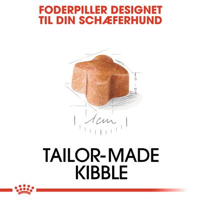 Foderpiller designet til din schæferhund. 1 cm. TAILOR-MADE KIBBLE.