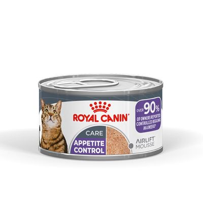ROYAL CANIN CARE Appetite Control Airlift Mousse, yli 90 % omistajista raportoi hallitun kerjäämisen viikon kuluessa.