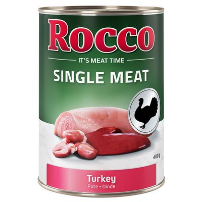 Sparpaket Rocco Single Meat 12 x 400 g Pute