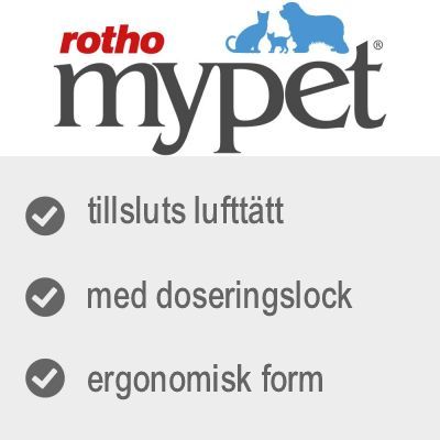 rotho mypet, tillsluts lufttätt, med doseringslock, ergonomisk form