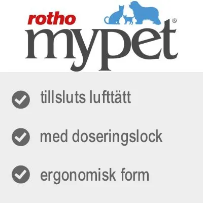 rotho mypet, tillsluts lufttätt, med doseringslock, ergonomisk form