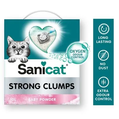 Sanicat Strong Clumps Klonterende Kattenbakvulling