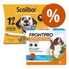 Pack antiparasitarios: collar Scalibor + comprimidos Frontpro para perros Collar 48 cm + comprimidos 10-25 kg