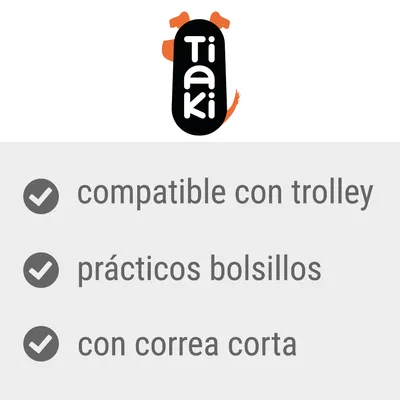 Tiaki. Compatible con trolley, prácticos bolsillos, con correa corta.