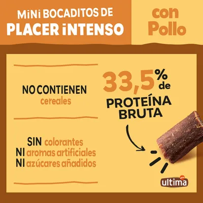 Ultima Dog Mini Snack - Pack % - Pollo (3 x 40 g)