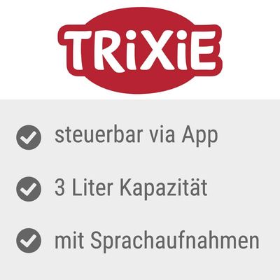 Trixie. Steuerbar via App, 3 Liter Kapazität, mit Sprachaufnahmen.