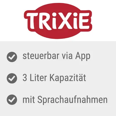 Trixie, steuerbar via App, 3 Liter Kapazität, mit Sprachaufnahmen (texte en allemand)
