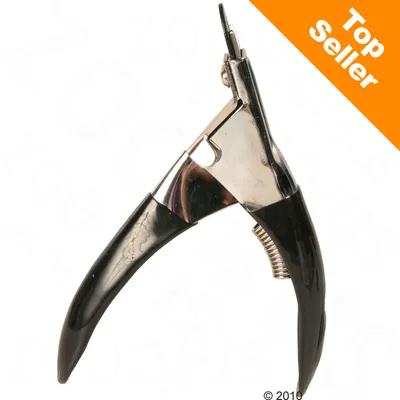 Kliešte na pazúry s čiernou plastovou rukoväťou a kovovým mechanizmom, označenie Top Seller v oranžovom rohu Kliešte na pazúry s čiernou plastovou rukoväťou a kovovým mechanizmom, označenie Top Seller v oranžovom rohu