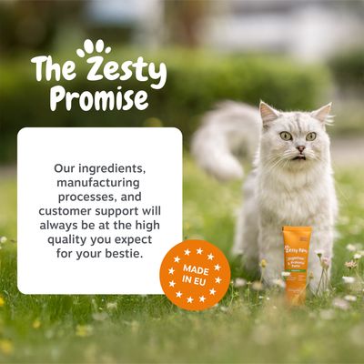 The Zesty Promise: Ingredientele noastre, procesele de producție și serviciul pentru clienți sunt întotdeauna de înaltă calitate. FABRICAT ÎN UE.