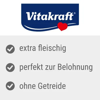 Vitakraft. extra fleischig, perfekt zur Belohnung, ohne Getreide (texte en allemand)