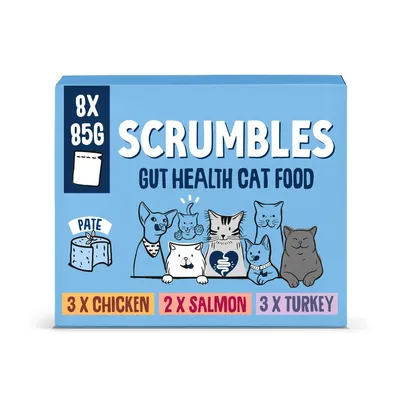 Scrumbles Gut Health Cat Food Pouches Classic Pâté Selection