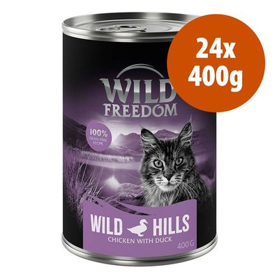 Wild Freedom Adult 24 x 400 g - senza cereali White Infinity - Pollo & Cavallo