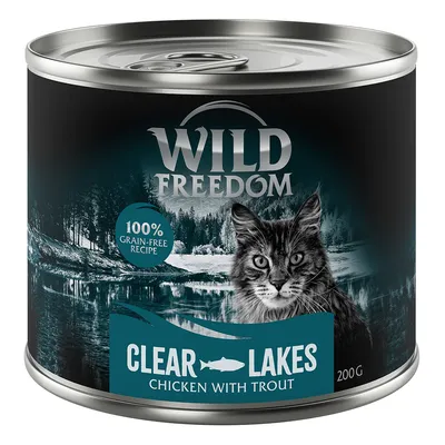 Wild Freedom Clear Lakes, 100% grain-free Rezept, Huhn mit Forelle, 200g Dose.