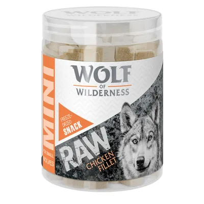 Wolf of Wilderness Mini RAW kuřecí filet, lyofilizovaná pochoutka pro malé psy.
