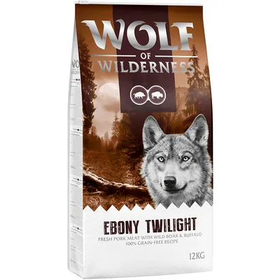 Wolf of Wilderness «Ebony Twilight» con jabalí y búfalo, sin cereales - Pack % - 2 x 12 kg