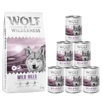 Oferta de prueba Wolf of Wilderness: pienso + comida húmeda - Pack Wild Hills con pato - Receta nueva