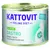 Lata de comida para gatos Kattovit Feline Diet Gastro mit Pute. Texto visible: Magen-Darm Bauchspeicheldrüse, verbesserte Rezeptur.