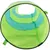Green and blue fabric play tunnels with round openings, suitable for interactive play.