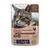 Sachet Bozita 85 g pour chat, saveur foie de poulet, 100 % protéines animales, morceaux en gelée, ingrédients naturels suédois, sans céréales, facile à digérer. Texte en anglais/allemand/suédois.