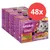 Whiskas Tasty Mix Country Collection in Sauce, 48x Portionsbeutel. Neu. Ländliche Rezepturen mit Gemüse und Fleisch. Verpackung zeigt Katze und Schale mit Futter.