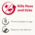 Kills fleas and ticks. Suitable from 8 weeks of age. Easy-to-use spot-on application.