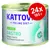 Консерва Kattovit Feline Diet Gastro mit Pute, 24×185 г. Видим текст: Magen-Darm Bauchspeicheldrüse. Опаковка с изображение на котка. Консерва Kattovit Feline Diet Gastro mit Pute, 24×185 г. Видим текст: Magen-Darm Bauchspeicheldrüse. Опаковка с изображение на котка.