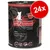 Консерва catz finefood No 103, Huhn (пиле), 24 броя. Видими надписи: monoprotein, high premium, grain free, 98 %, no added sugar, no animal testing, произведено в Германия.