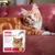 Box of Beaphar Wormclear spot-on solution for cats and kittens, kills tapeworms, easy to use, contains 2 tubes. Orange cat lying on a sofa in the background.